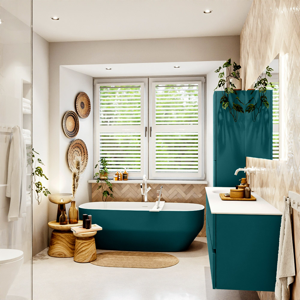 MONDIAZ VICA 170cm mueble de baño Smag 4 cajones. Lavabo MOON Izquierda 1 orificio, color Talc. 3 MONDIAZ VICA 170cm mueble de baño Smag 4 cajones. Lavabo MOON Izquierda 1 orificio, color Talc. - Imagen 3