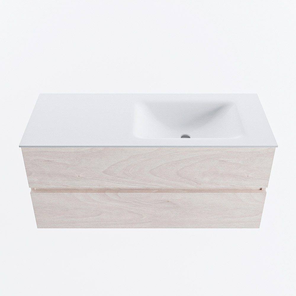 MONDIAZ VICA 110cm mueble de baño Underlayment 2 cajones. Lavabo CLOUD Derecho 1 orificio, color Talc. 5 MONDIAZ VICA 110cm mueble de baño Underlayment 2 cajones. Lavabo CLOUD Derecho 1 orificio, color Talc. - Imagen 5