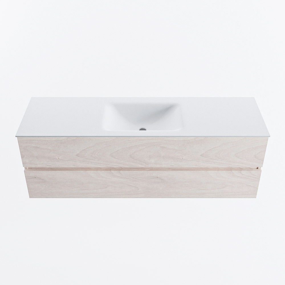 MONDIAZ VICA 150cm mueble de baño Underlayment 2 cajones. Lavabo CLOUD Centro sin orificio, color Talc. 5 MONDIAZ VICA 150cm mueble de baño Underlayment 2 cajones. Lavabo CLOUD Centro sin orificio, color Talc. - Imagen 5