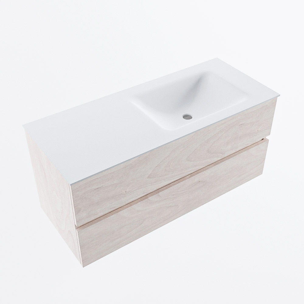 MONDIAZ VICA 110cm mueble de baño Underlayment 2 cajones. Lavabo CLOUD Derecho 1 orificio, color Talc. 6 MONDIAZ VICA 110cm mueble de baño Underlayment 2 cajones. Lavabo CLOUD Derecho 1 orificio, color Talc. - Imagen 6