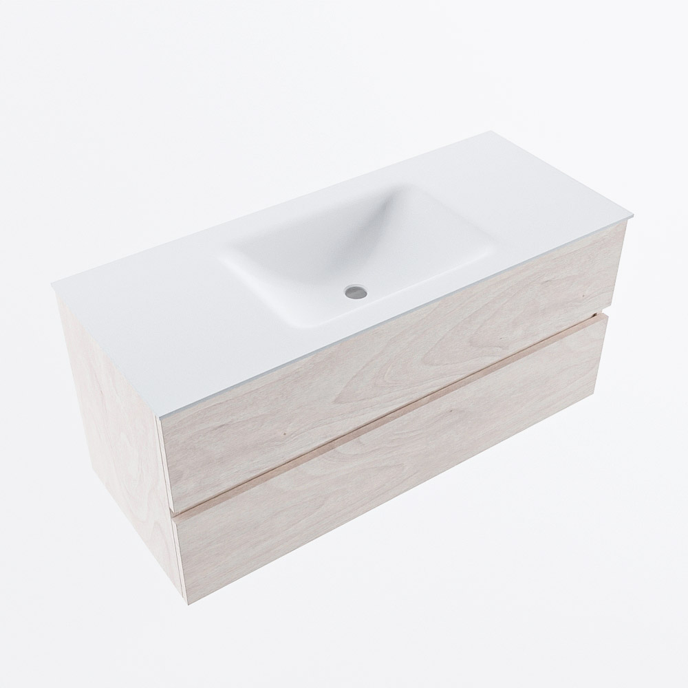 MONDIAZ VICA 110cm mueble de baño Underlayment 2 cajones. Lavabo CLOUD Centro sin orificio, color Talc. 6 MONDIAZ VICA 110cm mueble de baño Underlayment 2 cajones. Lavabo CLOUD Centro sin orificio, color Talc. - Imagen 6