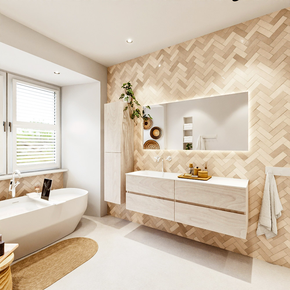 MONDIAZ VICA 150cm mueble de baño Underlayment 4 cajones. Lavabo CLOUD Izquierda 1 orificio, color Talc. 4 MONDIAZ VICA 150cm mueble de baño Underlayment 4 cajones. Lavabo CLOUD Izquierda 1 orificio, color Talc. - Imagen 4
