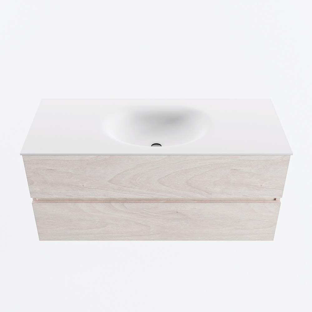 MONDIAZ VICA 110cm mueble de baño Underlayment 2 cajones. Lavabo MOON Centro 1 orificio, color Talc. 5 MONDIAZ VICA 110cm mueble de baño Underlayment 2 cajones. Lavabo MOON Centro 1 orificio, color Talc. - Imagen 5