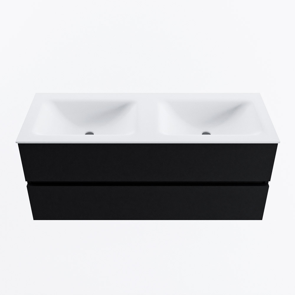 MONDIAZ VICA 120cm mueble de baño Urban 2 cajones. Lavabo CLOUD Doble 2 orificios, color Talc. 5 MONDIAZ VICA 120cm mueble de baño Urban 2 cajones. Lavabo CLOUD Doble 2 orificios, color Talc. - Imagen 5