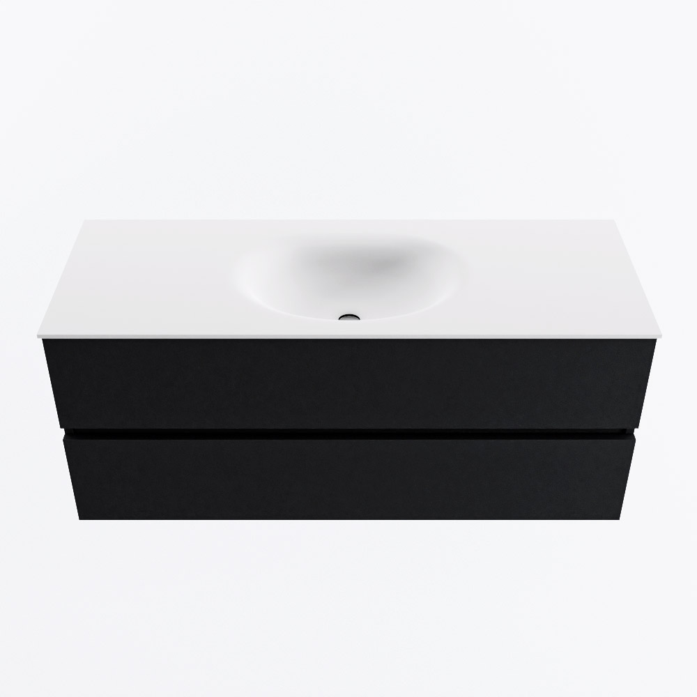 MONDIAZ VICA 120cm mueble de baño Urban 2 cajones. Lavabo MOON Centro sin orificio, color Talc. 5 MONDIAZ VICA 120cm mueble de baño Urban 2 cajones. Lavabo MOON Centro sin orificio, color Talc. - Imagen 5
