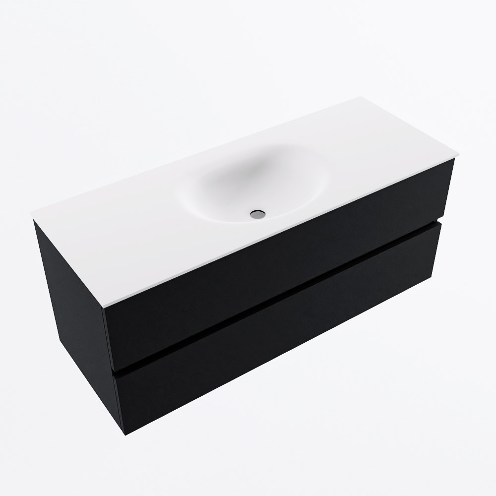MONDIAZ VICA 120cm mueble de baño Urban 2 cajones. Lavabo MOON Centro sin orificio, color Talc. 6 MONDIAZ VICA 120cm mueble de baño Urban 2 cajones. Lavabo MOON Centro sin orificio, color Talc. - Imagen 6