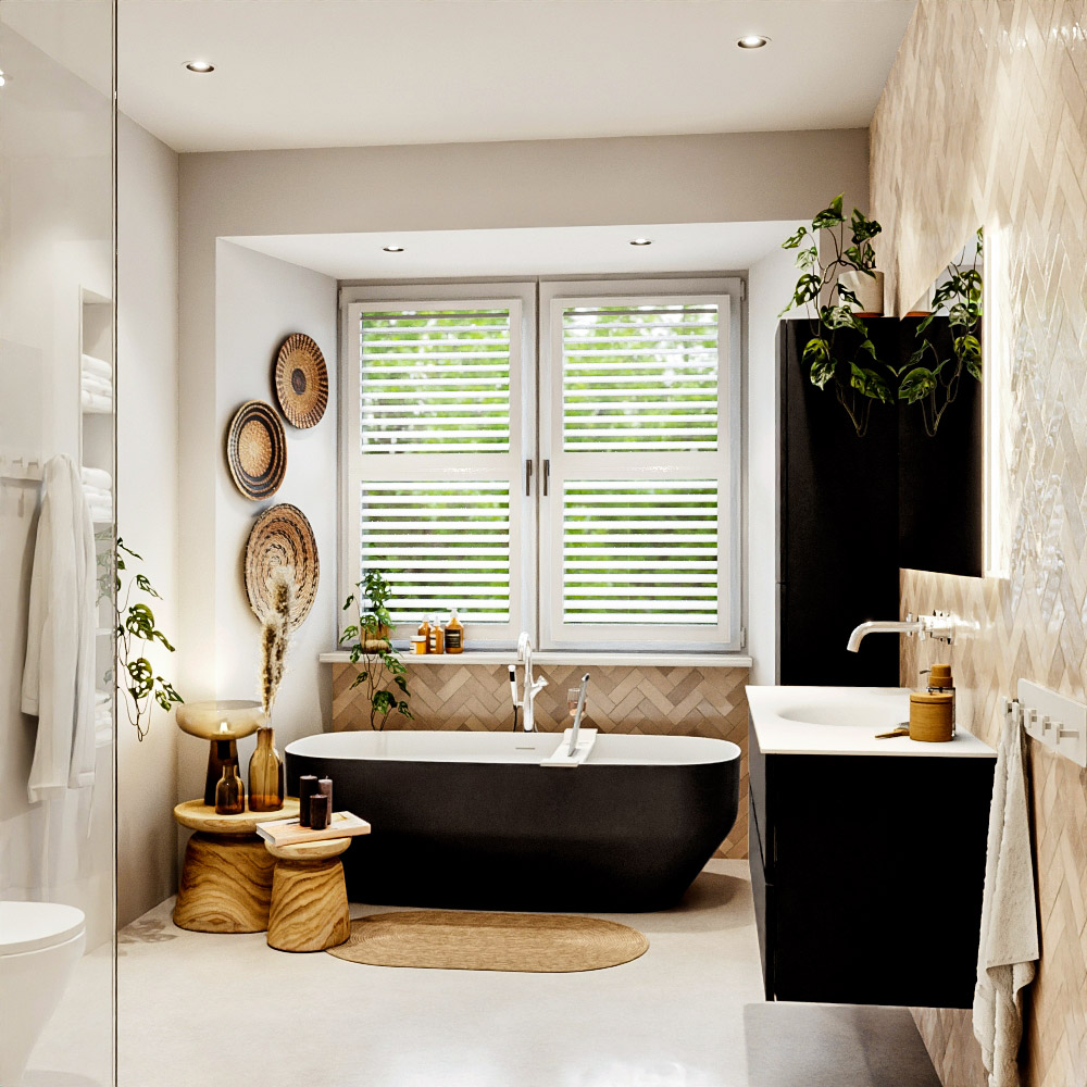 MONDIAZ VICA 120cm mueble de baño Urban 2 cajones. Lavabo MOON Centro sin orificio, color Talc. 3 MONDIAZ VICA 120cm mueble de baño Urban 2 cajones. Lavabo MOON Centro sin orificio, color Talc. - Imagen 3