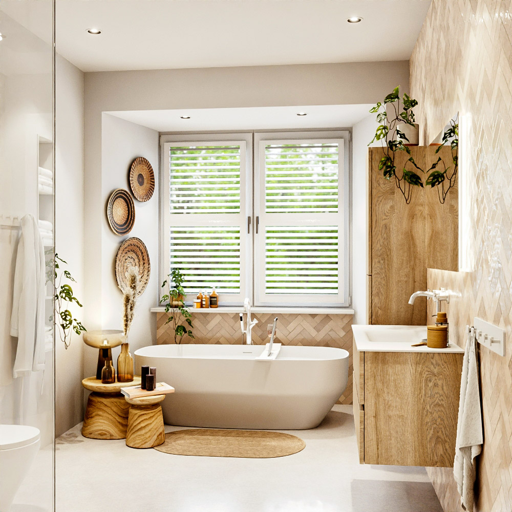 MONDIAZ VICA 100cm mueble de baño Washed Oak 2 cajones. Lavabo CLOUD Centro 1 orificio, color Talc. 3 MONDIAZ VICA 100cm mueble de baño Washed Oak 2 cajones. Lavabo CLOUD Centro 1 orificio, color Talc. - Imagen 3