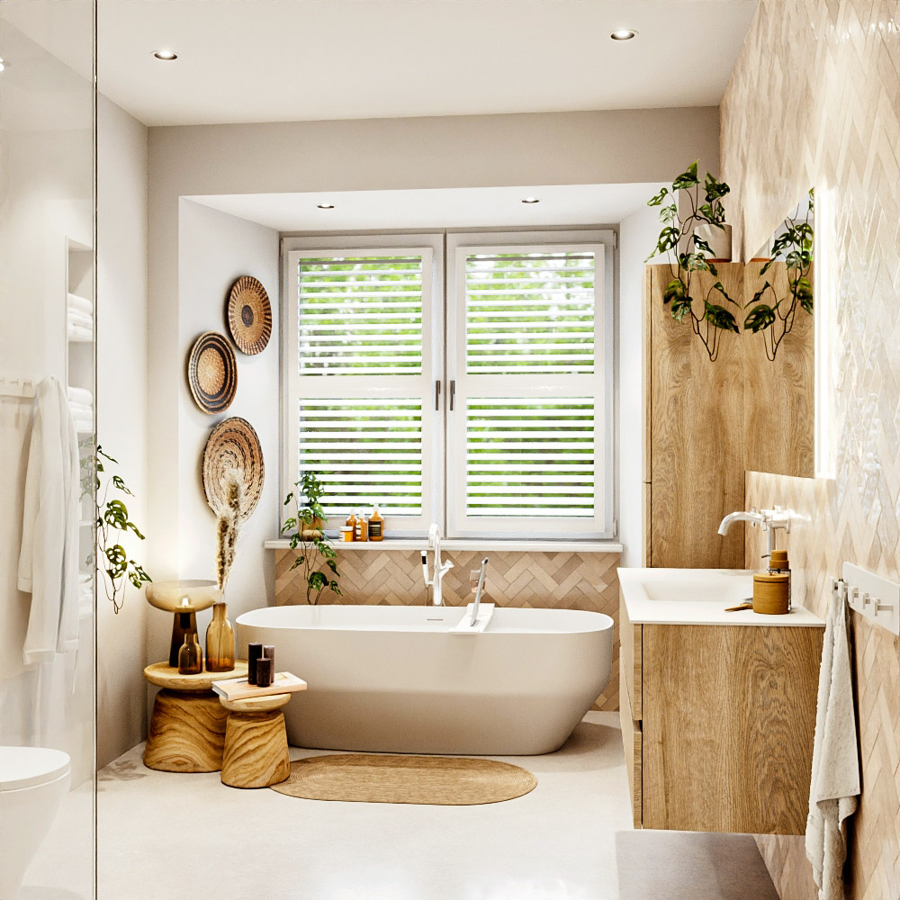 MONDIAZ VICA 120cm mueble de baño Washed Oak 2 cajones. Lavabo CLOUD Centro 1 orificio, color Talc. 3 MONDIAZ VICA 120cm mueble de baño Washed Oak 2 cajones. Lavabo CLOUD Centro 1 orificio, color Talc. - Imagen 3
