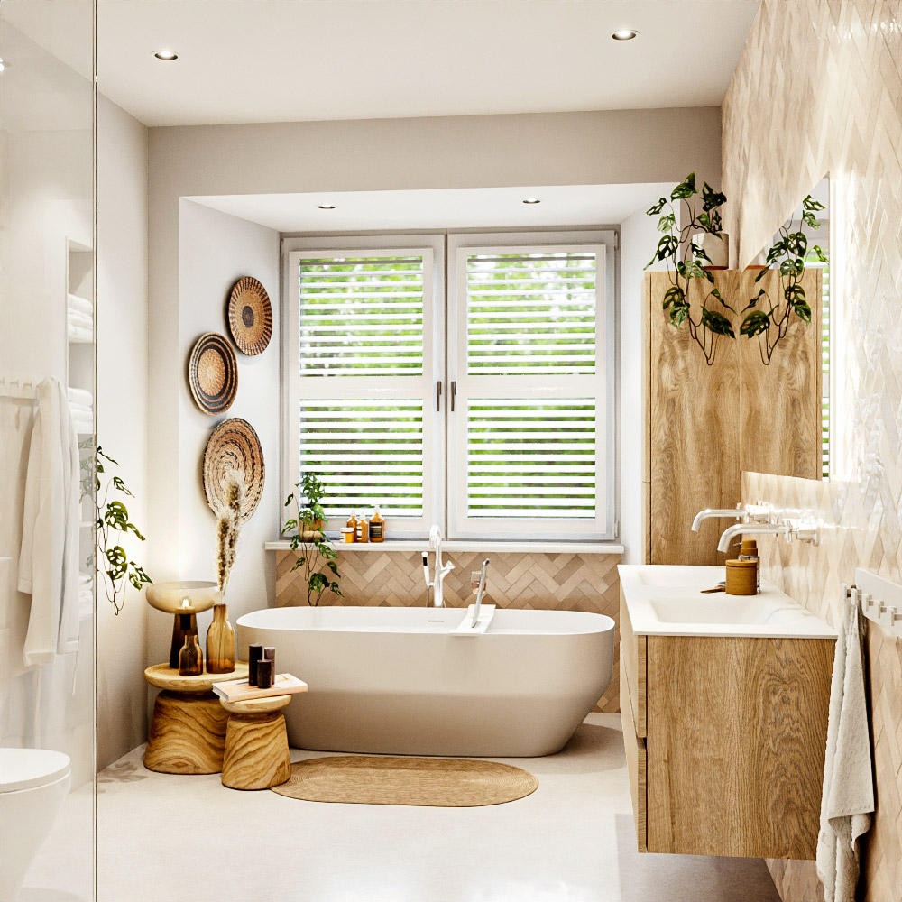 MONDIAZ VICA 150cm mueble de baño Washed Oak 2 cajones. Lavabo CLOUD Doble sin orificio, color Talc. 3 MONDIAZ VICA 150cm mueble de baño Washed Oak 2 cajones. Lavabo CLOUD Doble sin orificio, color Talc. - Imagen 3