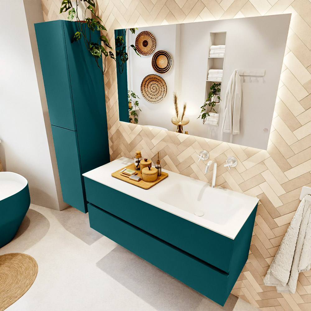 MONDIAZ VICA 120cm mueble de baño Smag 2 cajones. Lavabo CLOUD Derecho 1 orificio, color Talc. 1 MONDIAZ VICA 120cm mueble de baño Smag 2 cajones. Lavabo CLOUD Derecho 1 orificio