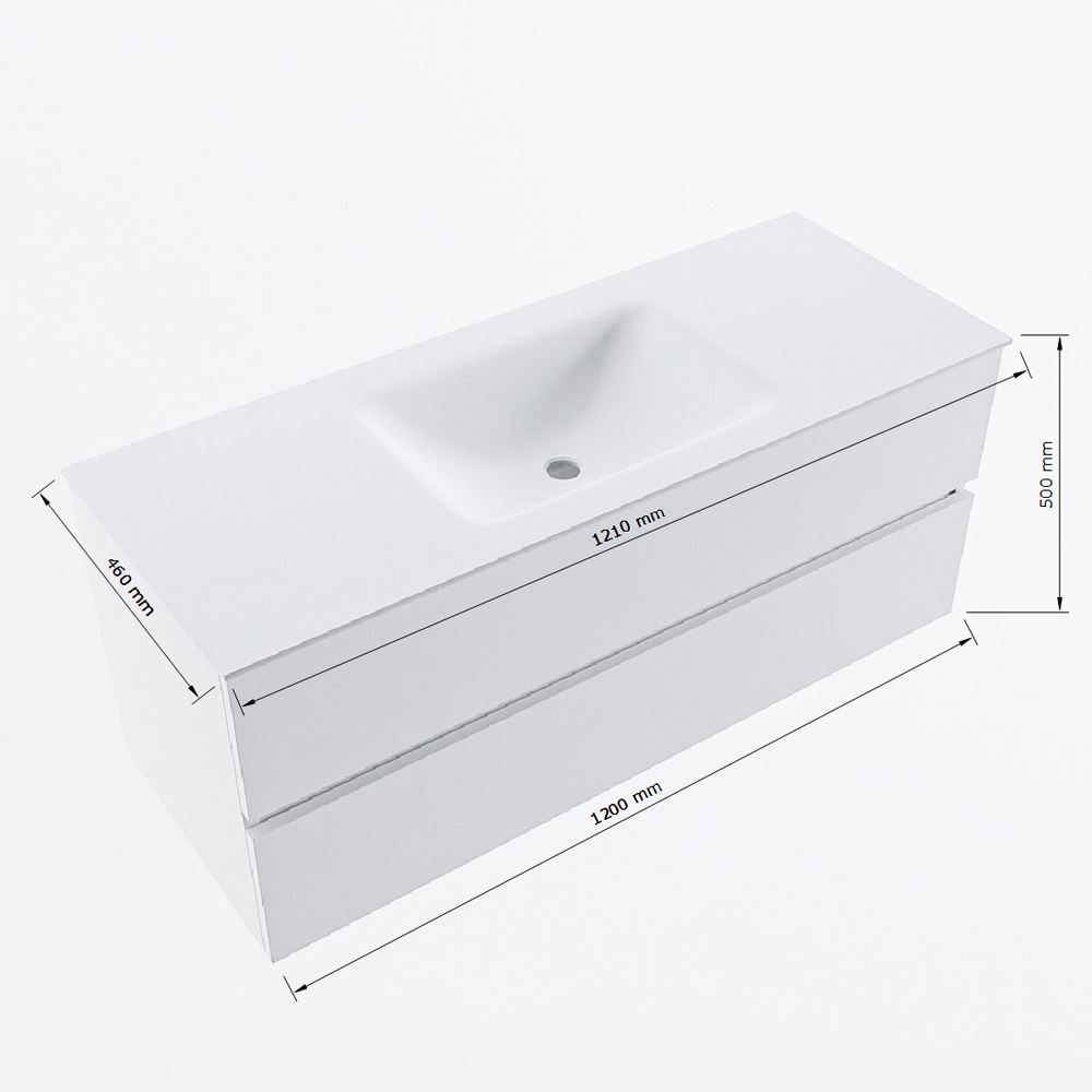 MONDIAZ VICA 120cm mueble de baño Marquina 2 cajones. Lavabo CLOUD Centro 1 orificio, color Talc. 8 MONDIAZ VICA 120cm mueble de baño Marquina 2 cajones. Lavabo CLOUD Centro 1 orificio, color Talc. - Imagen 8