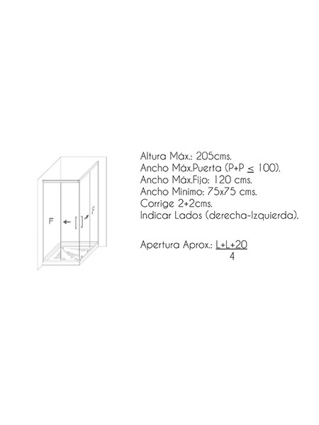 Mampara de ducha Capri Angular puertas/fijos lacado blanco 90 x 90 x 199 cms cristal transparente 7 Mampara de ducha Capri Angular puertas/fijos lacado blanco 90 x 90 x 199 cms cristal transparente - Imagen 7