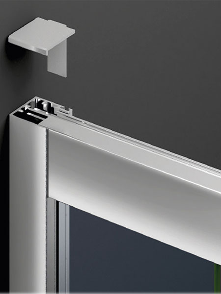 Mampara de ducha Capri 2P puerta/fijo cromo 120 - 124 x 195 cms cristal transparente - Imagen 2