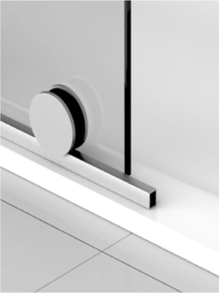 Mampara de ducha Liverpool 2P + L puerta/fijo/lateral cromo 120x80 x 195 cms cristal transparente 3 Mampara de ducha Liverpool 2P + L puerta/fijo/lateral cromo 120x80 x 195 cms cristal transparente - Imagen 3