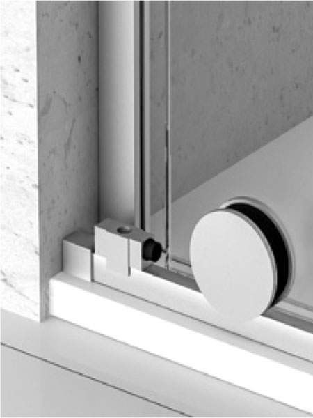 Mampara de ducha Liverpool 2P + L puerta/fijo/lateral cromo 160x80 x 195 cms cristal transparente 4 Mampara de ducha Liverpool 2P + L puerta/fijo/lateral cromo 160x80 x 195 cms cristal transparente - Imagen 4