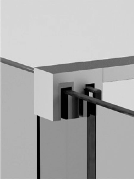 Mampara de ducha Liverpool 2P + L puerta/fijo/lateral cromo 120x80 x 195 cms cristal transparente 6 Mampara de ducha Liverpool 2P + L puerta/fijo/lateral cromo 120x80 x 195 cms cristal transparente - Imagen 6