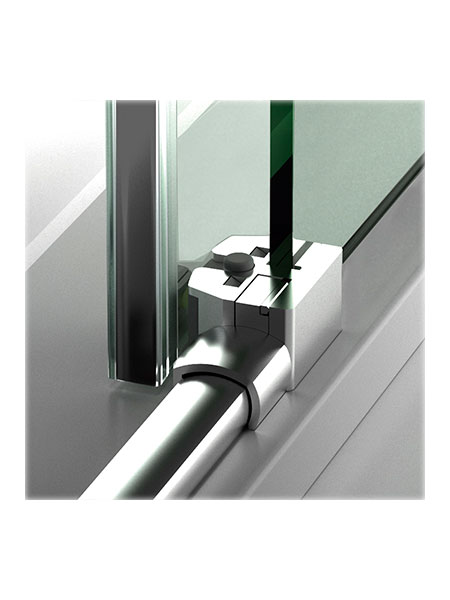 Mampara de ducha Liverpool 2P puerta/fijo lacado negro 120 x 195 cms cristal transparente 3 Mampara de ducha Liverpool 2P puerta/fijo lacado negro 120 x 195 cms cristal transparente - Imagen 3