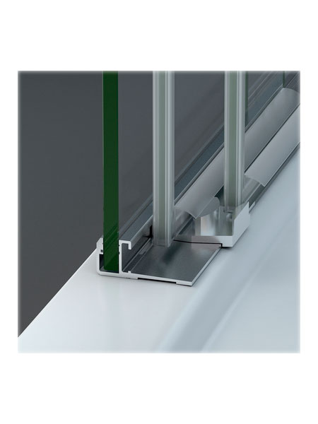 Mampara de ducha Ginebra 2P puerta cromo 120 x 195 cms cristal transparente 5 Mampara de ducha Ginebra 2P puerta cromo 120 x 195 cms cristal transparente - Imagen 5