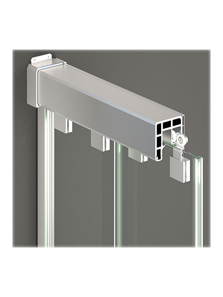 Mampara de ducha Ginebra 3P + L puertas/lateral cromo 100x80 x 195 cms cristal transparente 4 Mampara de ducha Ginebra 3P + L puertas/lateral cromo 100x80 x 195 cms cristal transparente - Imagen 4