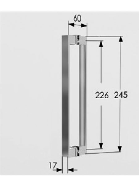 Mampara de ducha Ginebra 2P puerta cromo 120 x 195 cms cristal transparente 3 Mampara de ducha Ginebra 2P puerta cromo 120 x 195 cms cristal transparente - Imagen 3