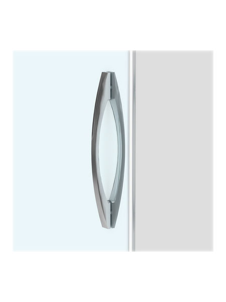 Mampara de ducha Zafira 4P puerta/fijo cromo 160 x 195 cms cristal transparente 6 Mampara de ducha Zafira 4P puerta/fijo cromo 160 x 195 cms cristal transparente - Imagen 6