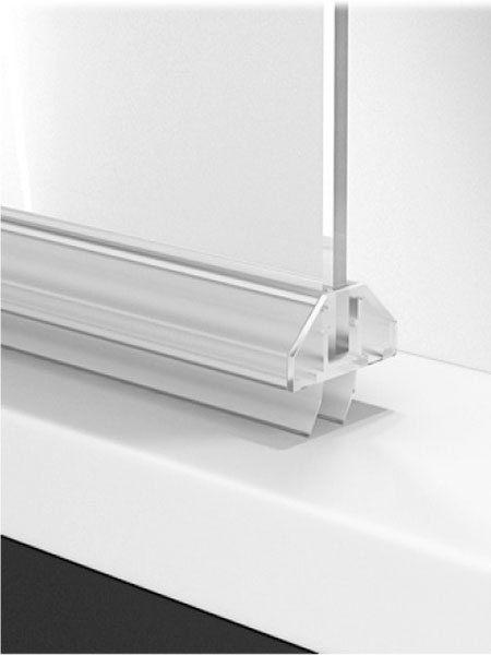 Mampara de ducha Prisma Articulada puerta/fijo lacado blanco 120 (70+50) x 195 cms cristal transparente 3 Mampara de ducha Prisma Articulada puerta/fijo lacado blanco 120 (70+50) x 195 cms cristal transparente - Imagen 3