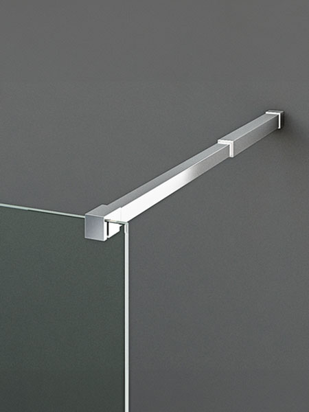 Mampara de ducha Riaza panel fijo lacado blanco mate 100 x 195 cms cristal transparente 2 Mampara de ducha Riaza panel fijo lacado blanco mate 100 x 195 cms cristal transparente - Imagen 2