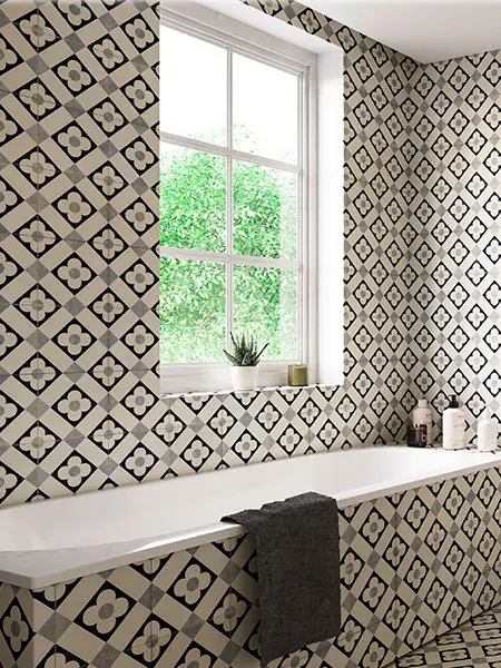 Descubre el azulejo porcelánico Barcelona white.