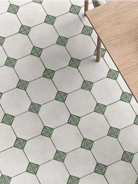 Descubre el azulejo porcelánico Leeds Garden.