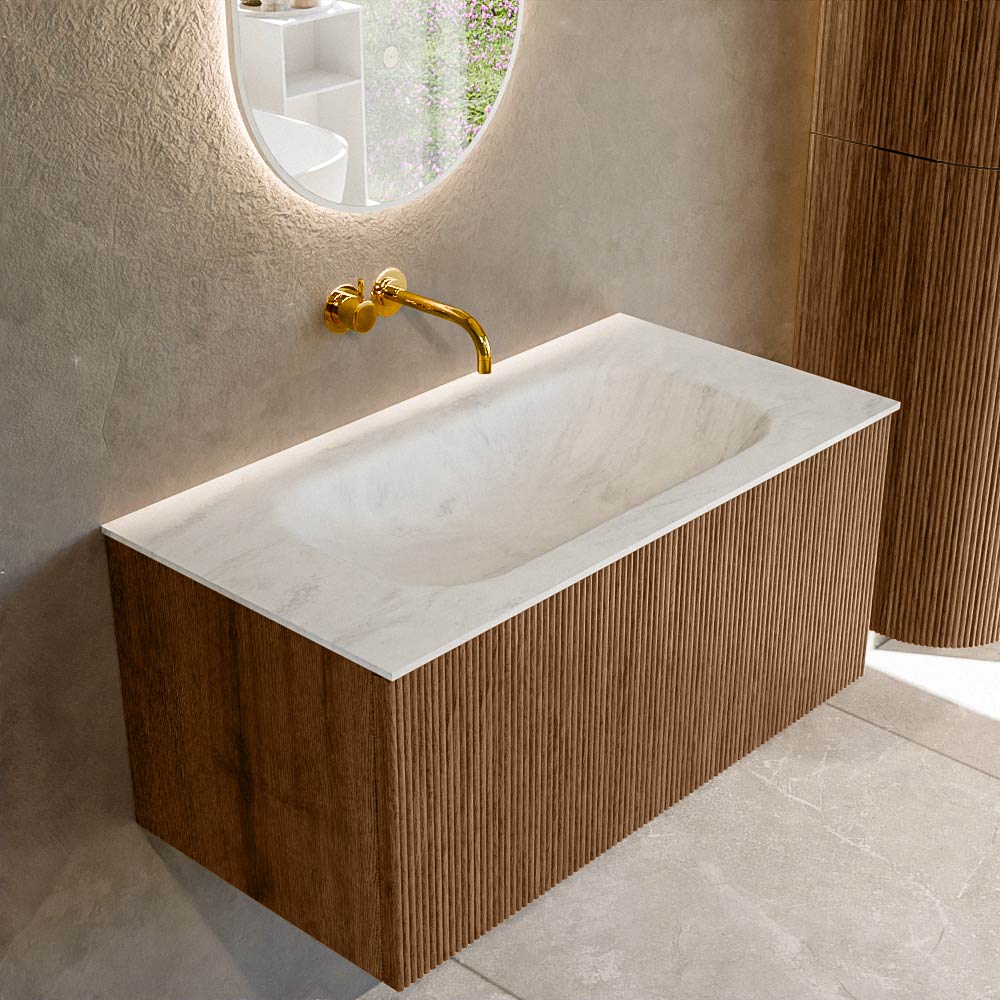MONDIAZ KURVE-DLUX 90cm mueble de baño color Walnut con 1 cajón y sin puerta. Lavabo BIG SMALL Centro sin orificio Opalo. 1 MONDIAZ KURVE-DLUX 90cm mueble de baño color Walnut con 1 cajón y sin puerta. Lavabo BIG SMALL Centro sin orificio Opalo.