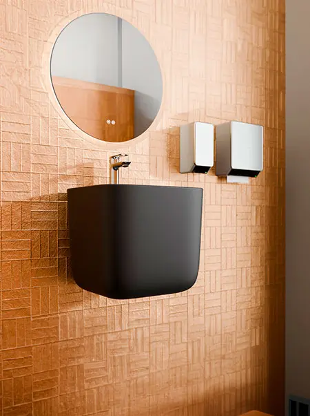 [Imagen de un lavabo suspendido para baño]