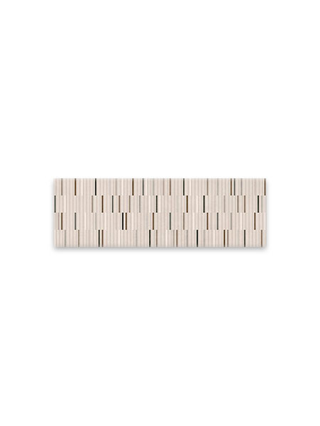 Panel acústico decorativo de madera natural con líneas verticales en relieve y diseño moderno para revestimiento de paredes interiores