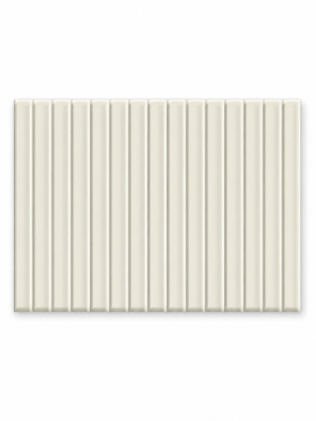 Revestimiento Waikiki Blanco-B 23x33,5 cm pasta blanca (1 m2/cj) 2 Revestimiento cerámico Waikiki Blanco brillo con relieve vertical 23x33,5 cm