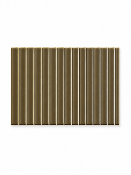 Revestimiento Waikiki Marrón-B 23x33,5 cm pasta blanca (1 m2/cj) 2 Azulejo cerámico Waikiki Marrón Surf con relieve vertical y acabado brillo en color marrón
