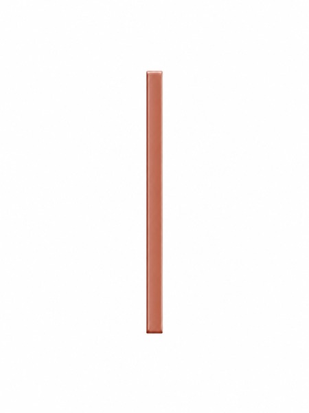Stick Waikiki Coral-B 2x23 cm, pieza cerámica decorativa en color coral brillante para revestimientos de pared