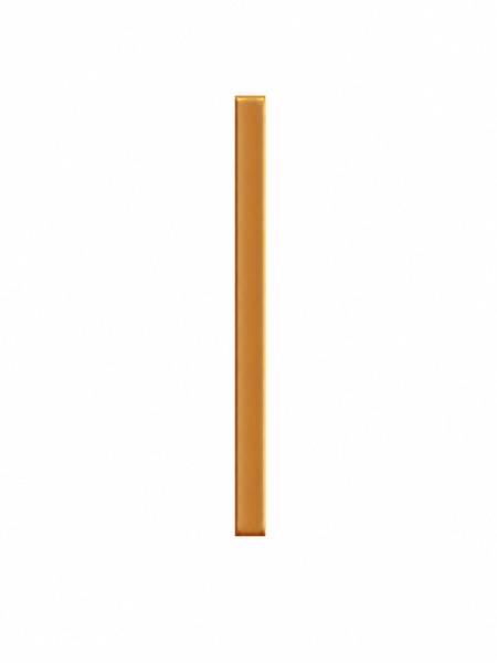 Stick Waikiki Teja-B 2x23 cm, pieza cerámica decorativa en color teja brillante para revestimientos de pared