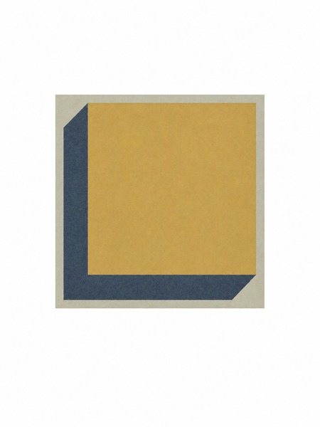 Azulejo Porcelánico Kaimana 20x20 cm Efecto Hidráulico Mate (1 m2/cj) 2 Azulejo porcelánico Kimana 20x20 cm con diseño geométrico en color azul y oro para decoración interior
