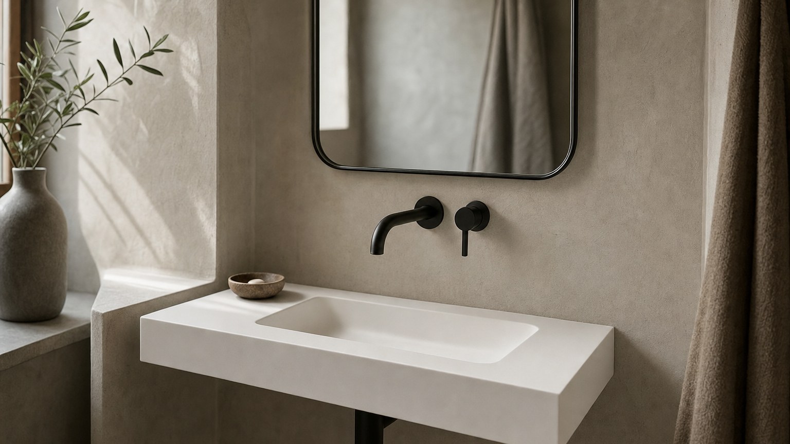 Encimera de baño de 60 cm