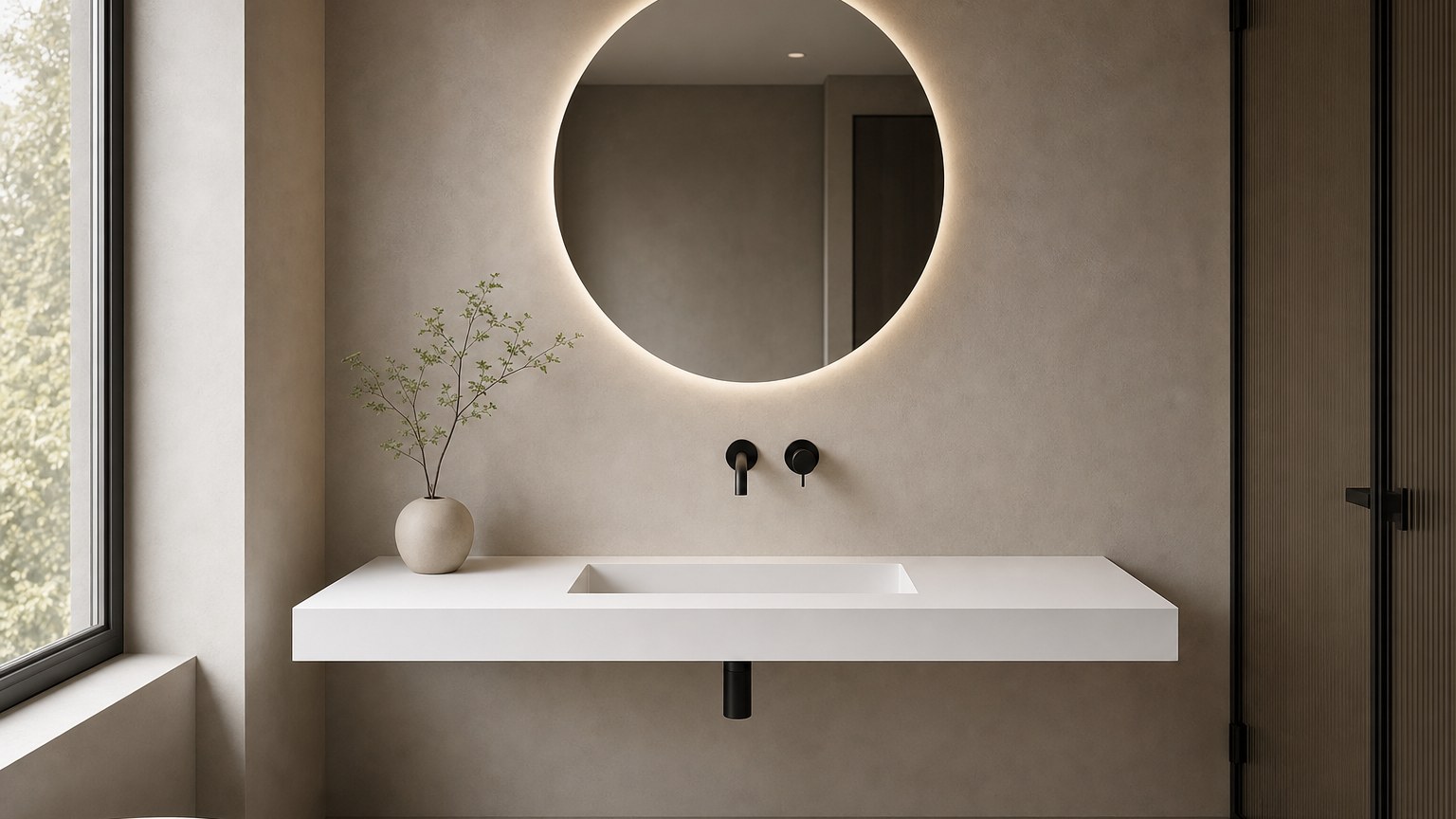 Encimeras de baño blancas