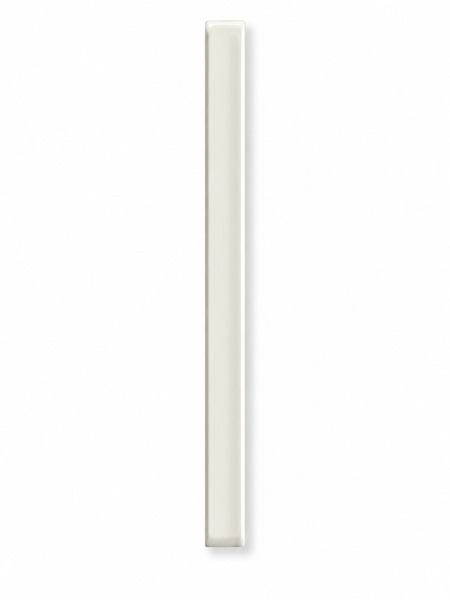 Stick Waikiki Blanco-B 2x23 cm, listelo cerámico decorativo blanco brillante para paredes de baño, cocina y proyectos de interiorismo