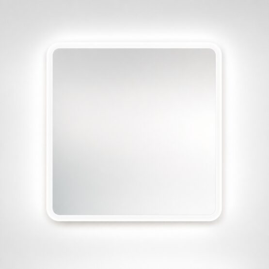 Espejo de baño Hydra Plus cuadrado 80x80 con luz LED frontal y ambiental
