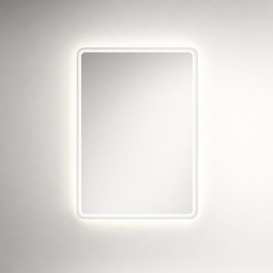 Espejo de baño Hydra Plus vertical con luz LED frontal y ambiental