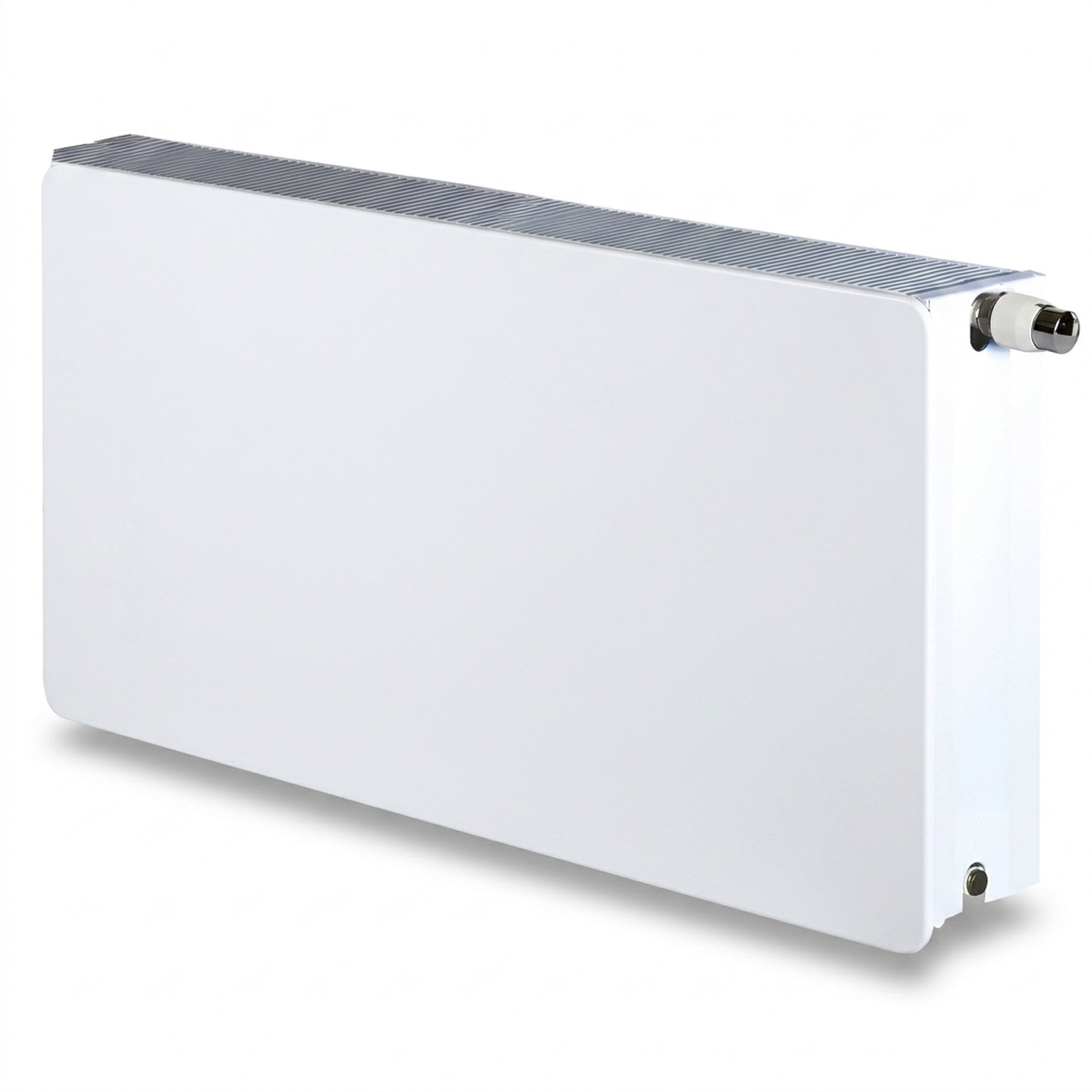 Radiador agua Silicium horizontal DK22 H2O 1800 w 100x50x12,5 cm tecnología Dual Kherr 2 Radiador de agua Silicium H2O horizontal de 100x50 cm con acabado de piedra ulanco quartz, sobre fondo blanco