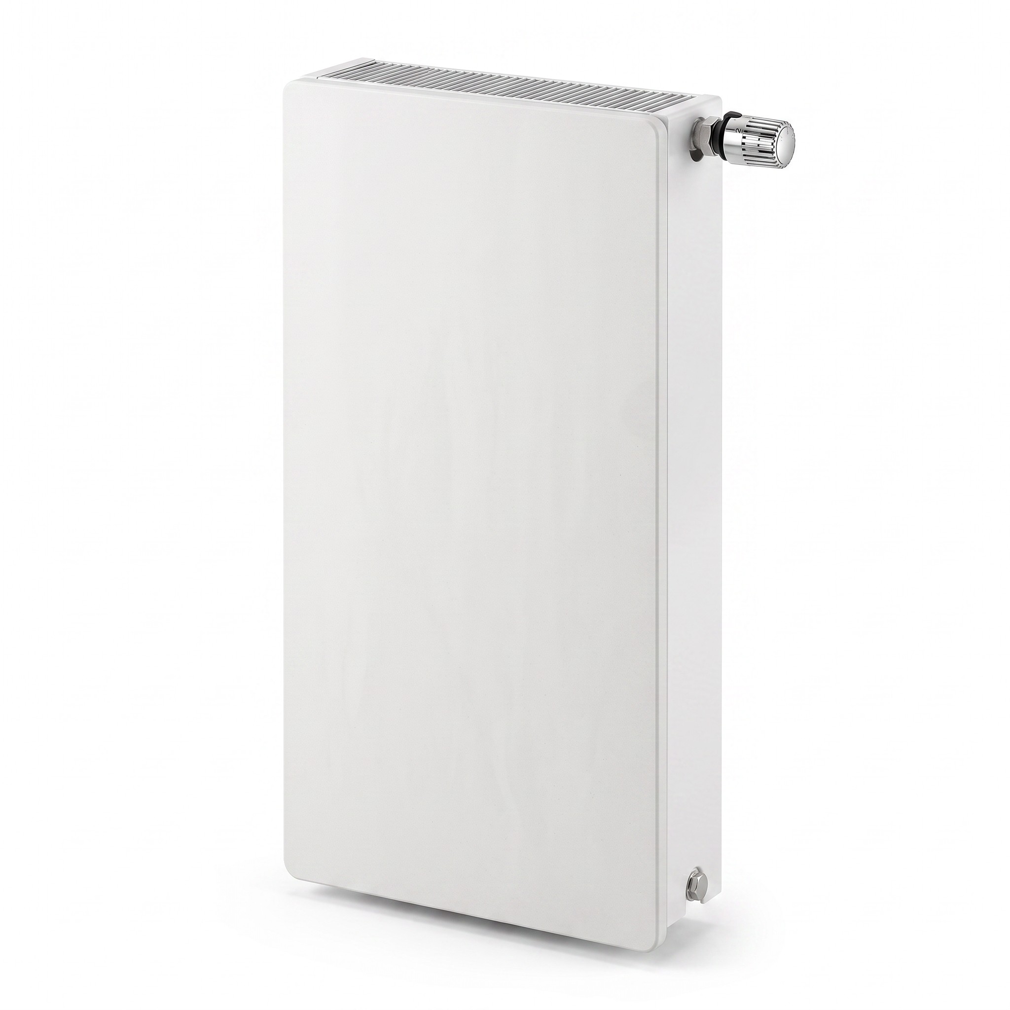 Radiador agua Silicium vertical DK21 H2O 1200 w 50x100x9 cm tecnología Dual Kherr 2 Radiador de agua Silicium H2O vertical 50x100 cm en acabado Blanco Quartz