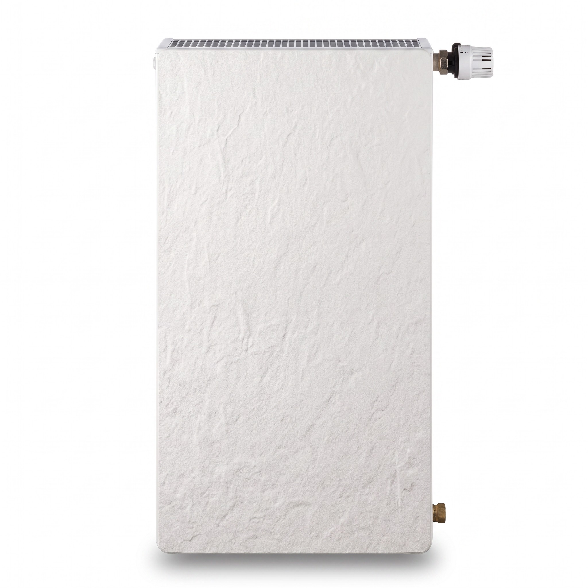 Radiador agua Silicium vertical DK21 H2O 1200 w 50x100x9 cm tecnología Dual Kherr 10 Radiador de agua Silicium H2O vertical 50x100 cm en acabado Caliza Blanca