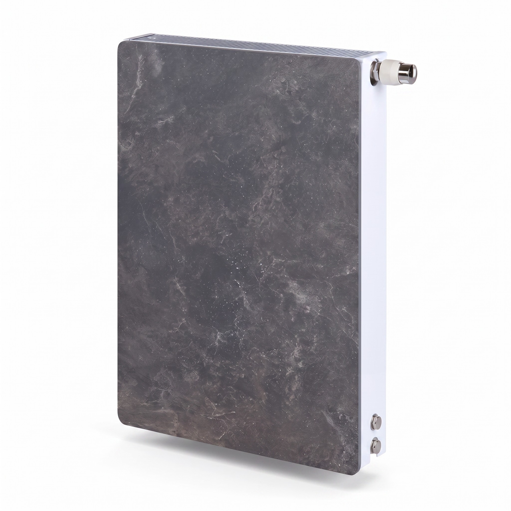 Radiador agua Silicium vertical DK21 H2O 1200 w 50x100x9 cm tecnología Dual Kherr 6 Radiador de agua Silicium H2O vertical 50x100 cm en acabado Dark Natura