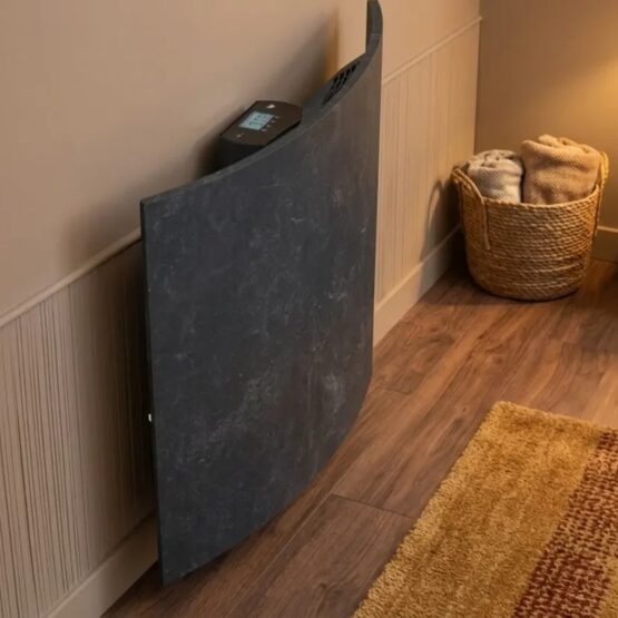 Radiador electrico Silicium Curve Wifi en acabado Silex Dark