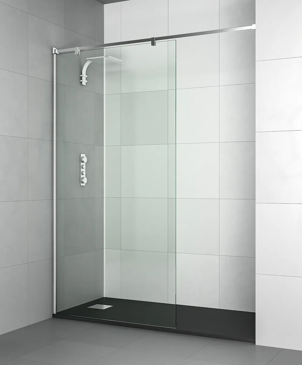 Panel fijo Riaza BH con barra horizontal de pared a pared
