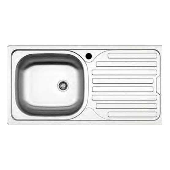 Fregadero de acero inoxidable Brescia 860 de Reginox, 860 x 435 mm